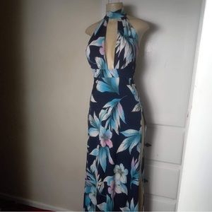 Fashion Nova floral navy dress